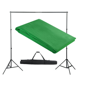 Zöld háttér állványrendszer 300 x 300 cm - utánvéttel vagy ingyenes szállítással