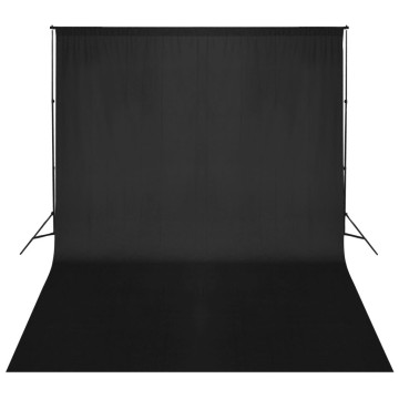 Fekete háttértartó állványrendszer 500 x 300 cm - utánvéttel vagy ingyenes szállítással