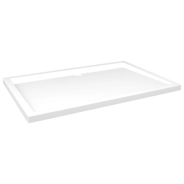 Téglalap alakú fehér ABS zuhanytálca 80 x 120 cm - utánvéttel vagy ingyenes szállítással