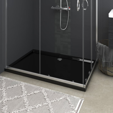 Téglalap alakú fekete ABS zuhanytálca 80 x 120 cm - utánvéttel vagy ingyenes szállítással