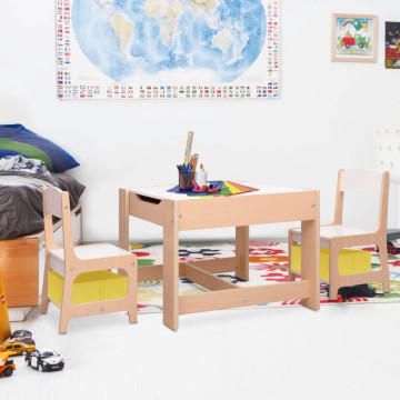 MDF gyerekasztal két székkel - utánvéttel vagy ingyenes szállítással