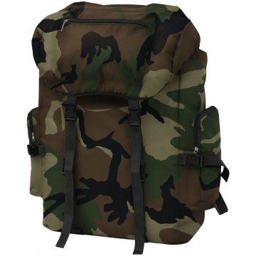Katona stílusú hátizsák 65 L kamuflázs mintás - utánvéttel vagy ingyenes szállítással