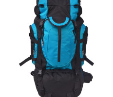 XXL 75 L fekete és kék túra hátizsák - utánvéttel vagy ingyenes szállítással