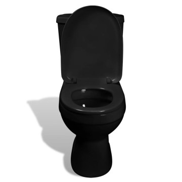 Fekete WC tartállyal - utánvéttel vagy ingyenes szállítással