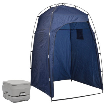 Hordozható kemping-WC sátorral 10+10 L - utánvéttel vagy ingyenes szállítással