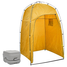 Hordozható kemping WC sátorral 10+10 L - utánvéttel vagy ingyenes szállítással