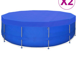 2 db kör alakú polietilén medencetakaró 460 cm 90 g/m² - utánvéttel vagy ingyenes szállítással