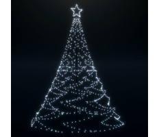 Karácsonyfa fémoszloppal és 500 hideg fehér LED-del 3 m - utánvéttel vagy ingyenes szállítással