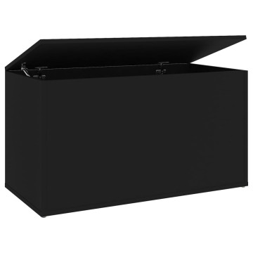Fekete forgácslap tárolóláda 84 x 42 x 46 cm - utánvéttel vagy ingyenes szállítással