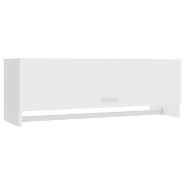 Fehér szerelt fa ruhásszekrény 100 x 32,5 x 35 cm - utánvéttel vagy ingyenes szállítással