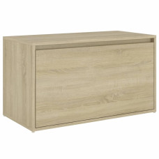 Sonoma tölgy színű szerelt fa előszoba pad 80 x 40 x 45 cm - utánvéttel vagy ingyenes szállítással