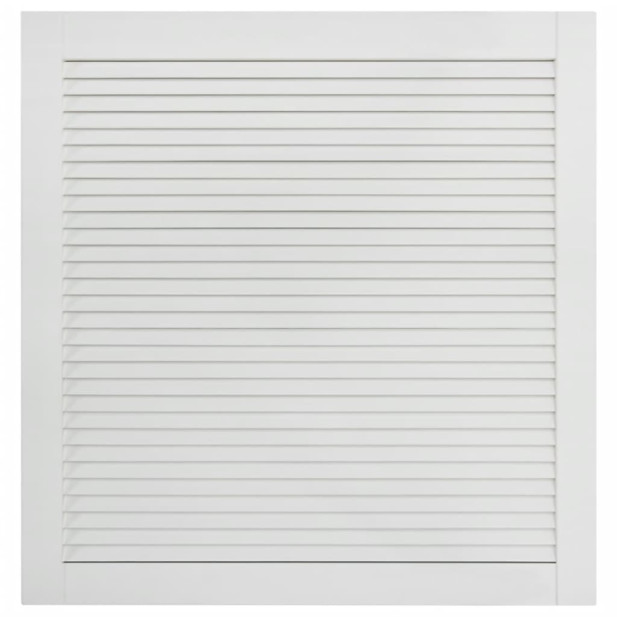 Fehér tömör fenyőfa lamellás szekrényajtó 61,5 x 59,4 cm - utánvéttel vagy ingyenes szállítással