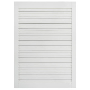 Fehér tömör fenyőfa lamellás szekrényajtó 69 x 39,4 cm - utánvéttel vagy ingyenes szállítással