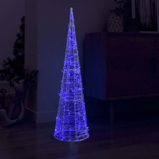 Dekoratív kék fényű LED-es akril fénykúp 120 cm - utánvéttel vagy ingyenes szállítással