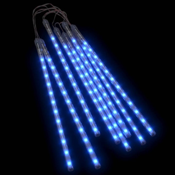 8 db 192 LED-es kék meteor fényfüzér 30 cm - utánvéttel vagy ingyenes szállítással