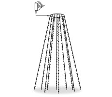 Karácsonyfa-fényfüzér 300 kék LED-del 300 cm - utánvéttel vagy ingyenes szállítással