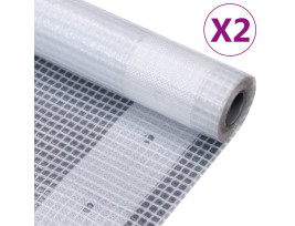 2 db fehér takaróponyva 260 g/m² 2 x 4 m - utánvéttel vagy ingyenes szállítással