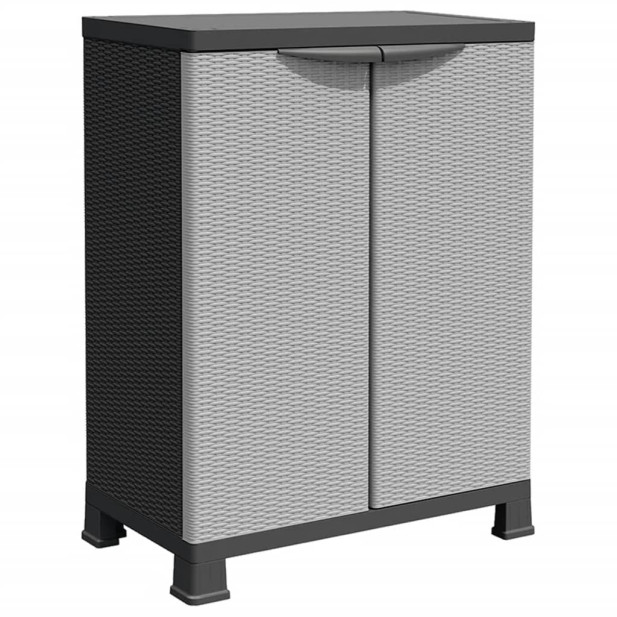 Rattanstílusú műanyag szekrény 68 x 39 x 92 cm - utánvéttel vagy ingyenes szállítással