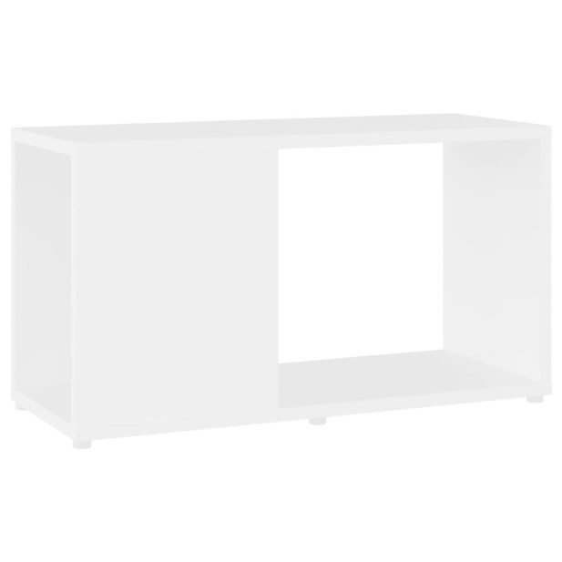 Fehér szerelt fa TV-szekrény 60 x 24 x 32 cm - utánvéttel vagy ingyenes szállítással