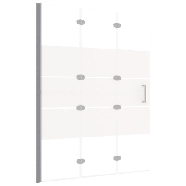Fehér ESG zuhanykabin összecsukható ajtóval 100 x 140 cm - utánvéttel vagy ingyenes szállítással