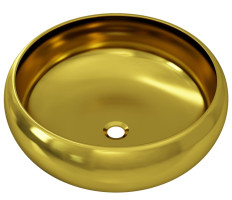 Aranyszínű kerámia mosdókagyló 40 x 15 cm - utánvéttel vagy ingyenes szállítással