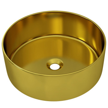 Aranyszínű kerámia mosdókagyló 40 x 15 cm - utánvéttel vagy ingyenes szállítással