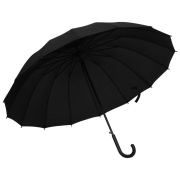 Fekete automatikus esernyő 120 cm - utánvéttel vagy ingyenes szállítással