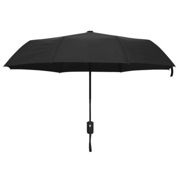 Fekete automatikusan összecsukható esernyő 95 cm - utánvéttel vagy ingyenes szállítással