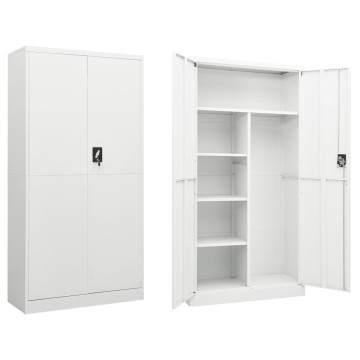 Fehér acél zárható szekrény 90 x 40 x 180 cm - utánvéttel vagy ingyenes szállítással