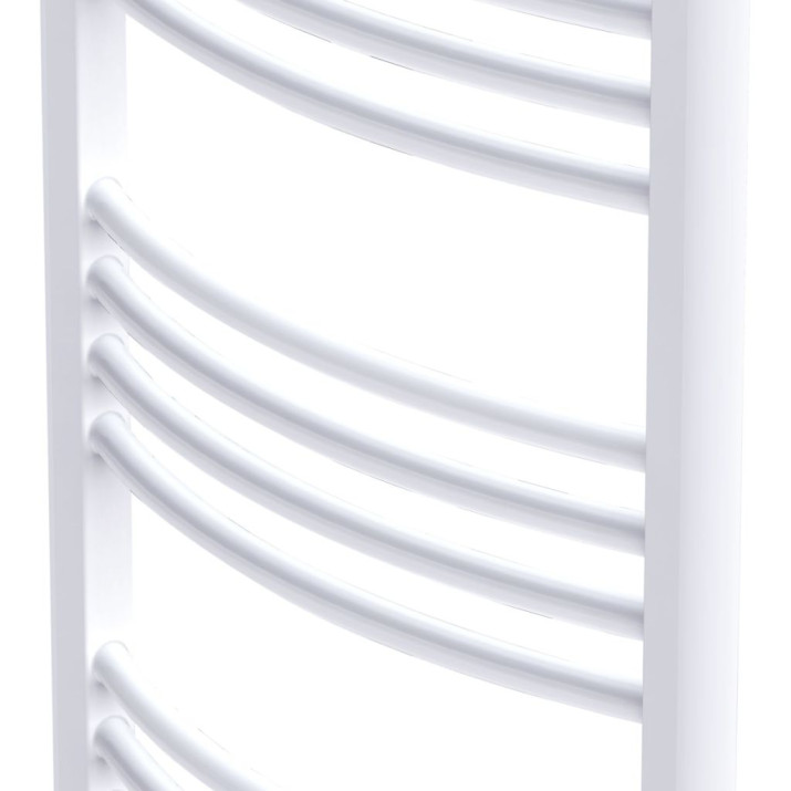 Fürdőszobai törölközőszárító radiátor központi fűtéssel oldalsó és középső csatlakozóval ívelt 600 x 1160 mm - utánvéttel vagy ingyenes szállítással