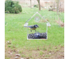 Esschert Design akril madáretető ablakra 15 x 10 x 15,3 cm - utánvéttel vagy ingyenes szállítással