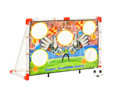 Gyerek-focikapuszett kapufallal 120 x 51 x 77,5 cm - utánvéttel vagy ingyenes szállítással
