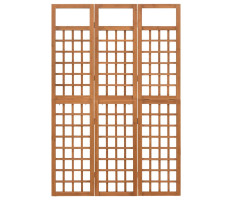 3 paneles tömör fenyőfa térelválasztó/lugasrács 121 x 180,5 cm - utánvéttel vagy ingyenes szállítással