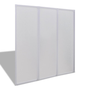Zuhany kádparaván Fal 117 x 120 cm 3 panelek összecsukható - utánvéttel vagy ingyenes szállítással