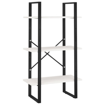 Fehér tömör fenyőfa tárolópolc 60 x 30 x 105 cm - utánvéttel vagy ingyenes szállítással