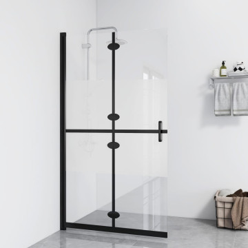 Selyemmatt ESG üveg összecsukható zuhanyfal 80 x 190 cm - utánvéttel vagy ingyenes szállítással