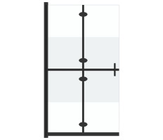 Selyemmatt ESG üveg összecsukható zuhanyfal 80 x 190 cm - utánvéttel vagy ingyenes szállítással