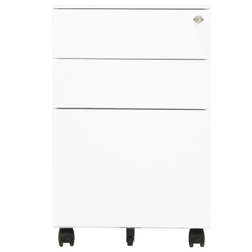 Fehér acél mobil iratszekrény 39 x 45 x 60 cm - utánvéttel vagy ingyenes szállítással