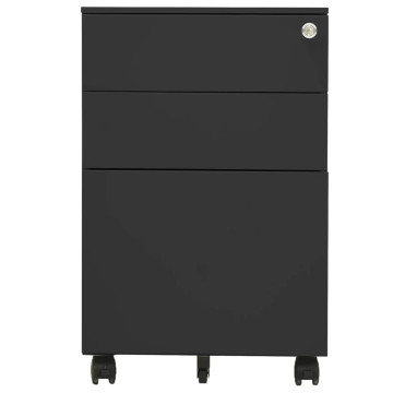 Antacitszürke acél mobil iratszekrény 39 x 45 x 60 cm - utánvéttel vagy ingyenes szállítással