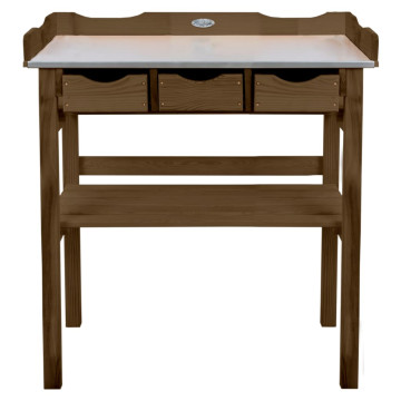 Esschert Design barna ültetőasztal fiókokkal - utánvéttel vagy ingyenes szállítással