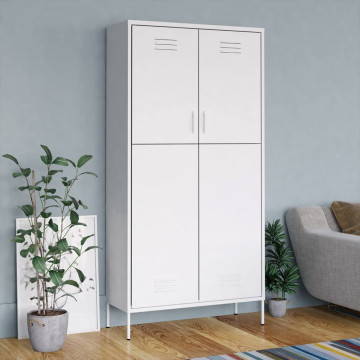 Fehér acél ruhásszekrény 90 x 50 x 180 cm - utánvéttel vagy ingyenes szállítással