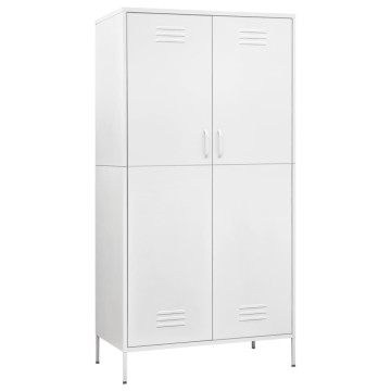 Fehér acél ruhásszekrény 90 x 50 x 180 cm - utánvéttel vagy ingyenes szállítással