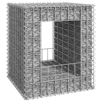 Vas gabionkosaras oszlop 50 x 50 x 60 cm - utánvéttel vagy ingyenes szállítással