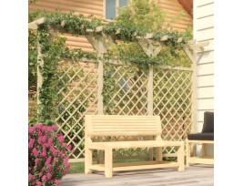 Impregnált fenyőfa kerti kerítés pergolatetővel 400x50x200cm - utánvéttel vagy ingyenes szállítással