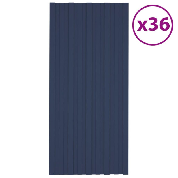 36 db antracitszürke horganyzott acél tetőpanel 100 x 45 cm - utánvéttel vagy ingyenes szállítással