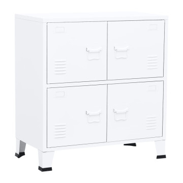 Fehér acél irattartó szekrény 75 x 40 x 80 cm - utánvéttel vagy ingyenes szállítással