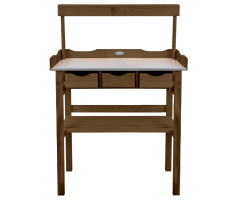 Esschert Design barna ültetőasztal fiókkal és állvánnyal - utánvéttel vagy ingyenes szállítással