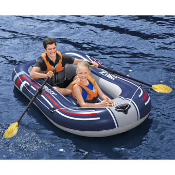 Bestway Hydro-Force kék felfújható csónak evezőkkel és pumpával - utánvéttel vagy ingyenes szállítással