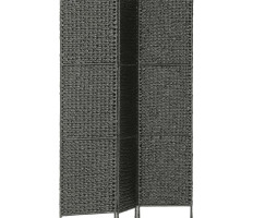 Fekete 3-paneles vízijácint paraván 116 x 160 cm - utánvéttel vagy ingyenes szállítással