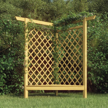 Impregnált fenyőfa sarokpergola paddal 166 x 81 x 174 cm - utánvéttel vagy ingyenes szállítással